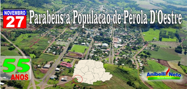 Parabéns Pérola D’Oeste