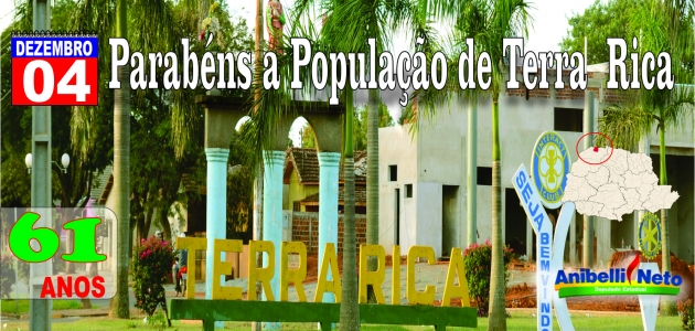 Parabéns Terra Rica