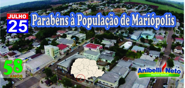 HISTÓRIA DO MUNICÍPIO DE MARIÓPOLIS