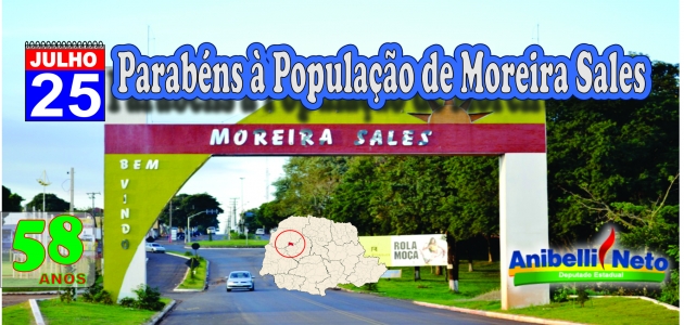 HISTÓRIA DO MUNICÍPIO DE MOREIRA SALES