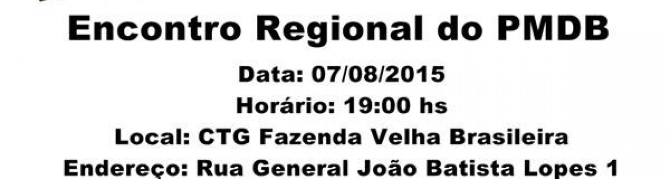 PMDB realiza encontros nos Municípios de Paranavaí e Maringá