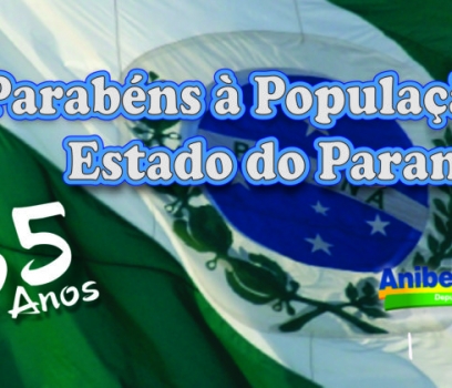 Parabéns à População do Estado do Paraná