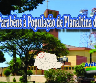 Parabéns à População de Planaltina do Paraná