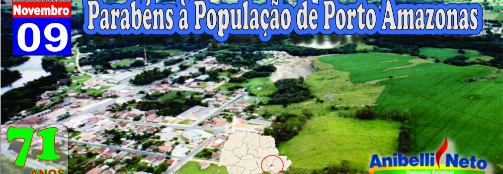 Parabéns à População de Porto Amazonas