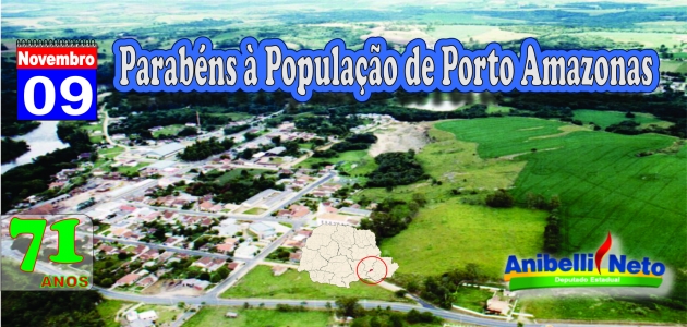 Parabéns à População de Porto Amazonas