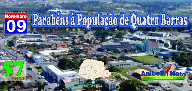 Parabéns à População de Quatro Barras