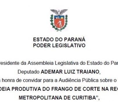 Bloco da Agricultura Familiar realiza Audiência sobre o Frango de Corte