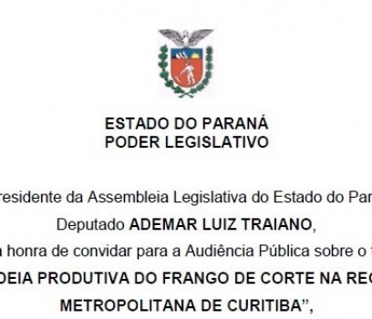 Bloco da Agricultura Familiar realiza Audiência sobre o Frango de Corte