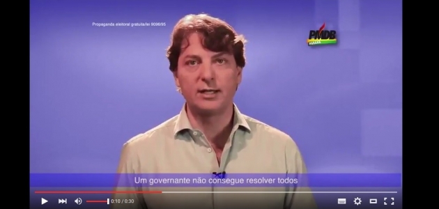 Anibelli Neto fala sobre as eleições municipais na propaganda do PMDB