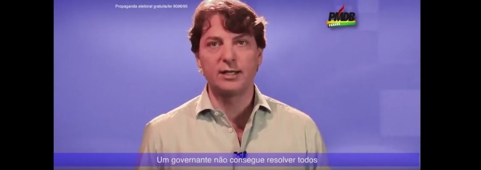 Anibelli Neto fala sobre as eleições municipais na propaganda do PMDB