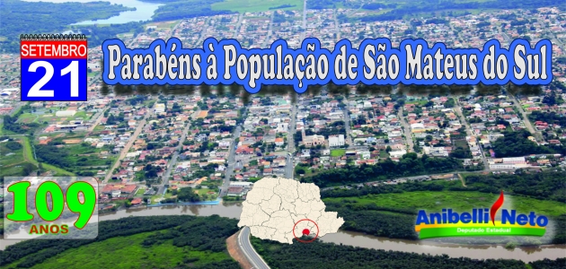 Parabéns à População de de São Mateus do Sul