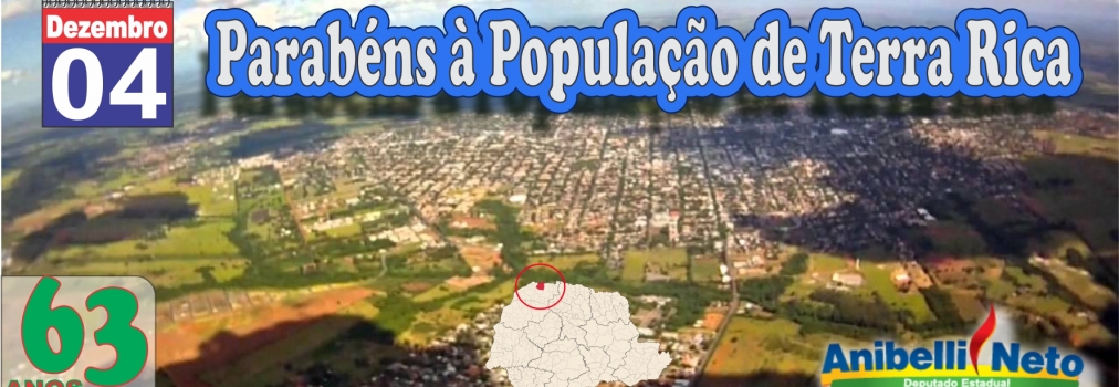 Parabéns à População de Terra Rica