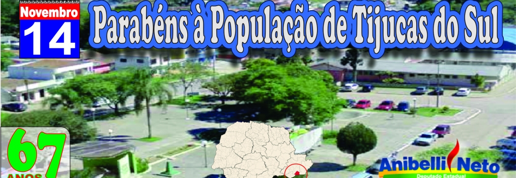 Parabéns à População de Tijucas do Sul.