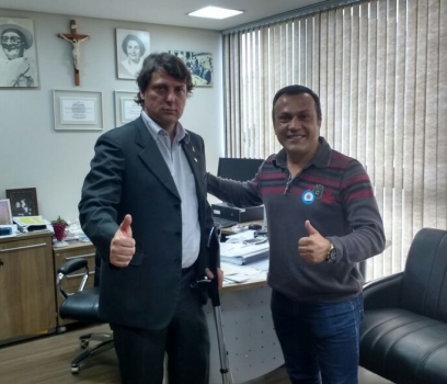 Anibelli Neto recebe o Vereador Paulinho, de Quitandinha