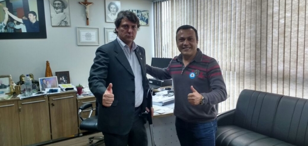 Anibelli Neto recebe o Vereador Paulinho, de Quitandinha