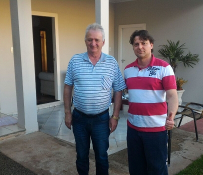 Deputado Anibelli Neto visita Vereador Luís Carlos, do PMDB de Verê