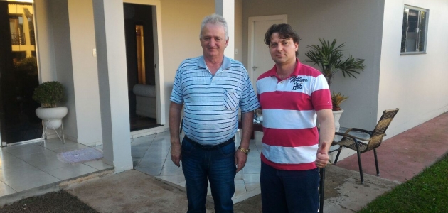 Deputado Anibelli Neto visita Vereador Luís Carlos, do PMDB de Verê