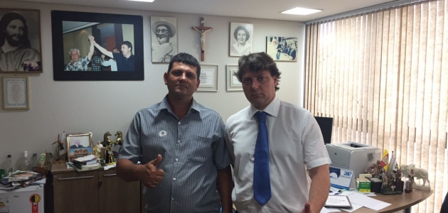 Anibelli Neto recebe a visita do Presidente da Câmara de Nossa Senhora das Graças