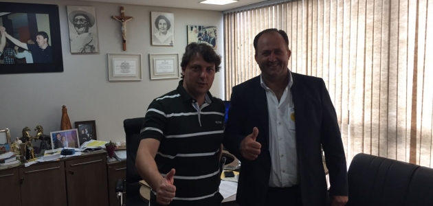 Anibelli Neto recebe visita do Vereador Amauri Schuroff presidente da Câmara de Amaporã