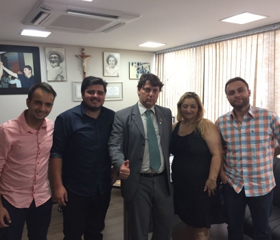 Prefeita de Agudos do Sul Luciane Teixeira visita Deputado Anibelli Neto.