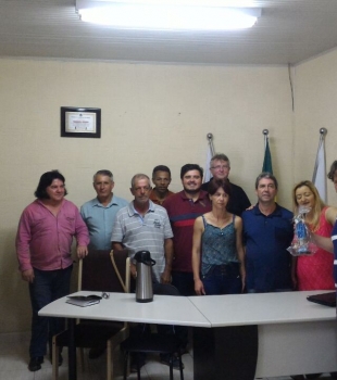 Deputado Anibelli Neto Visita Prefeita de Agudos do Sul Luciane e seu vice Mano.