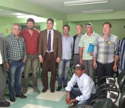 Deputado Anibelli Neto visita sede do INCRA (Instituto Nacional de Colonização e Reforma Agrária) com prefeito de Clevelândia Ademir Gueller do PMDB