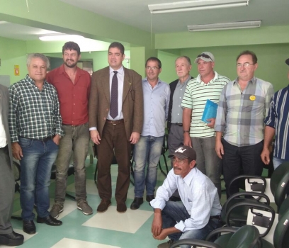 Deputado Anibelli Neto visita sede do INCRA (Instituto Nacional de Colonização e Reforma Agrária) com prefeito de Clevelândia Ademir Gueller do PMDB