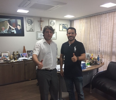 Anibelli recebe visita do vereador de Santo Antônio do Sudoeste Cláudio do Carmo