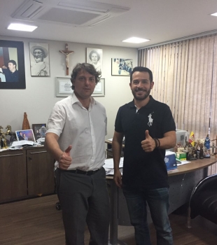 Anibelli recebe visita do vereador de Santo Antônio do Sudoeste Cláudio do Carmo