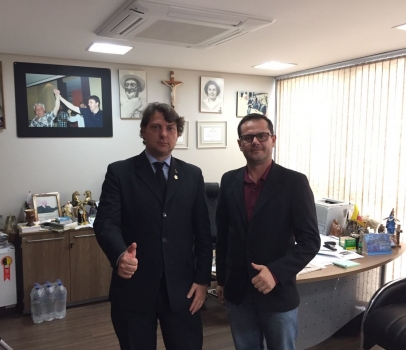 Anibelli recebe visita do Pastor Odair da cidade de Verê