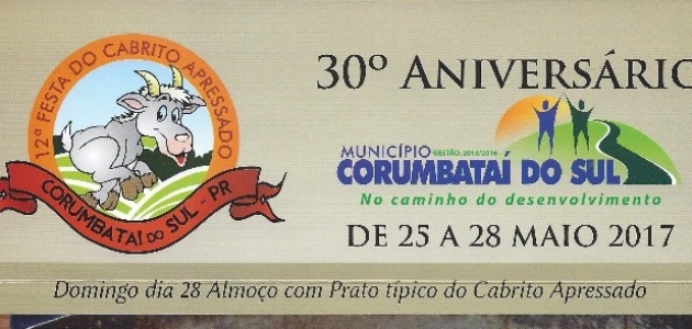 Anibelli Neto marca presença  na 30º festa do Cabrito Apressado em comemoração ao Aniversário da Cidade de Corumbataí do Sul.  