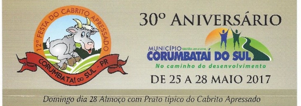 Anibelli Neto marca presença  na 30º festa do Cabrito Apressado em comemoração ao Aniversário da Cidade de Corumbataí do Sul.  