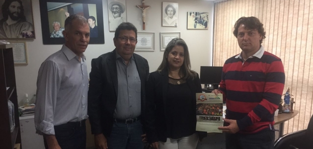 Anibelli Recebe o prefeito de Corumbataí do Sul e convite para a Festa do Cabrito Apressado.