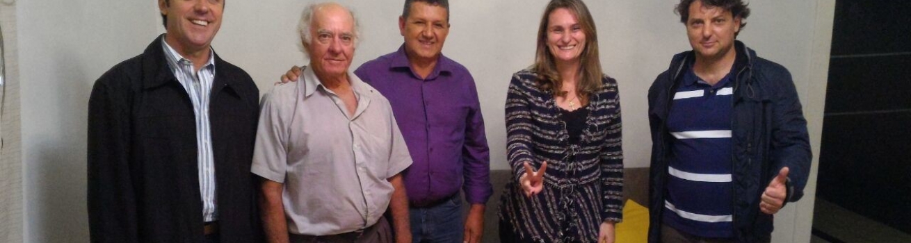 Anibelli Neto com amigos de Ângulo e a Prefeita Marcia de Flórida.