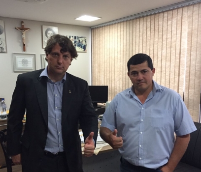 Deputado Anibelli recebe à visita do Vereador Eliseu de Coronel Domingos Soares