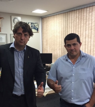 Deputado Anibelli recebe à visita do Vereador Eliseu de Coronel Domingos Soares