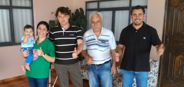 Visita ao Amigo Vereador Geber Addi de Jardim Alegre.