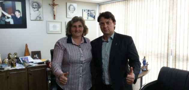 Anibelli Neto recebeu a visita da Vereadora Lisete Maria de Coronel Vivida.