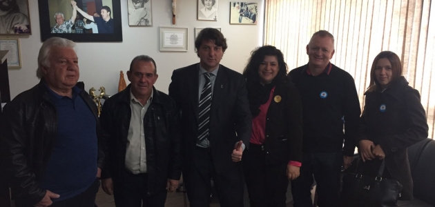 Visita do Prefeito José Reinoldo e a Presidente da Câmara de Vereadores Clarice Nunes de Santa Maria do Oeste.