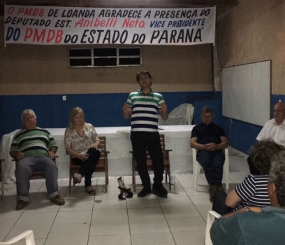 Anibelli participa da Reunião do PMDB de Loanda