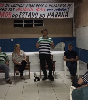 Anibelli participa da Reunião do PMDB de Loanda