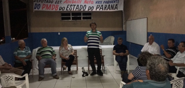 Anibelli participa da Reunião do PMDB de Loanda