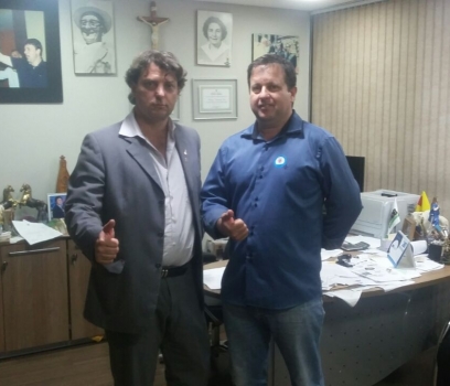 Anibelli recebeu a visita do companheiro Neno presidente do PMDB de Munhoz de Mello.