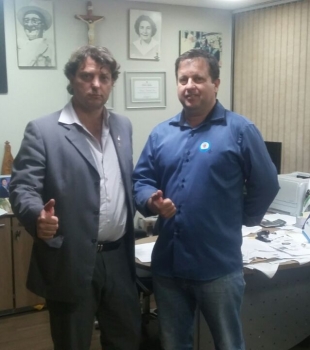 Anibelli recebeu a visita do companheiro Neno presidente do PMDB de Munhoz de Mello.