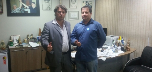Anibelli recebeu a visita do companheiro Neno presidente do PMDB de Munhoz de Mello.