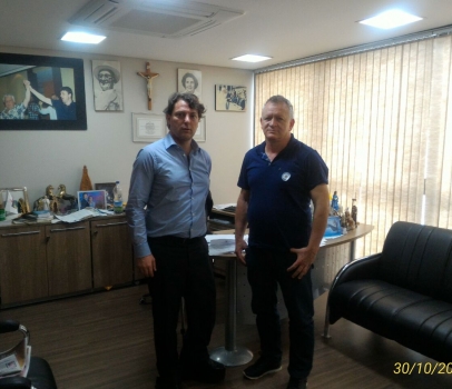 Visita do amigo Reinaldo presidente do PMDB de Santa Maria do Oeste.