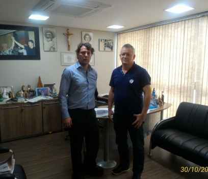 Visita do amigo Reinaldo presidente do PMDB de Santa Maria do Oeste.