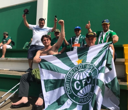 Torcida Coxa Branca em Chapecó.