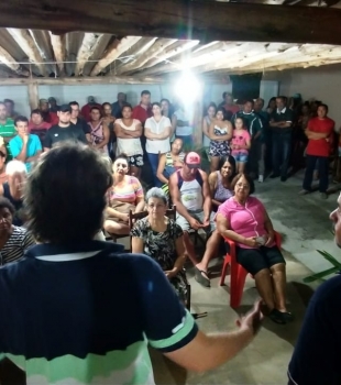 Reunião no município de Conselheiro Mairink.