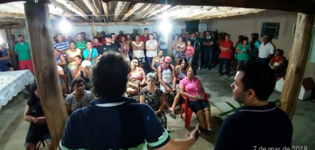 Reunião no município de Conselheiro Mairink.